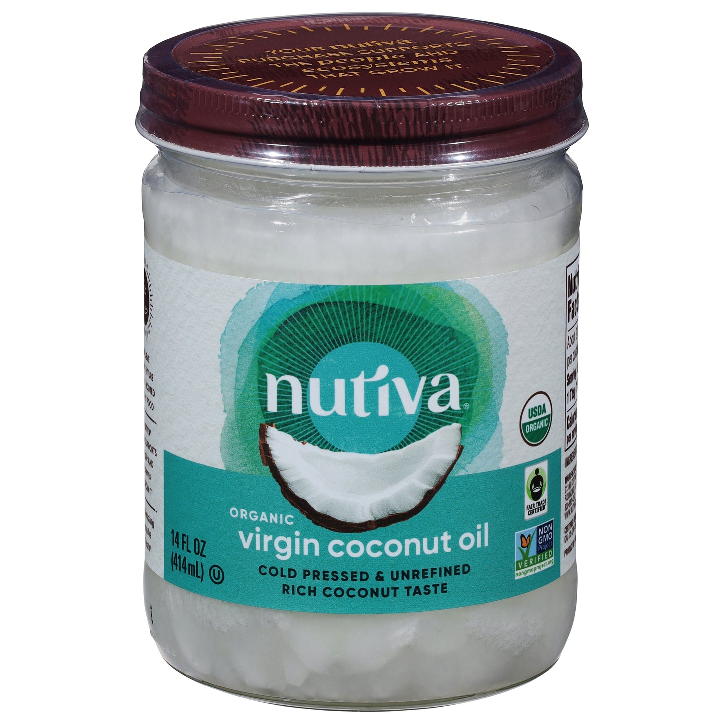 Nutiva Oil Coconut Virgin 14 FO (Pack Of 6)