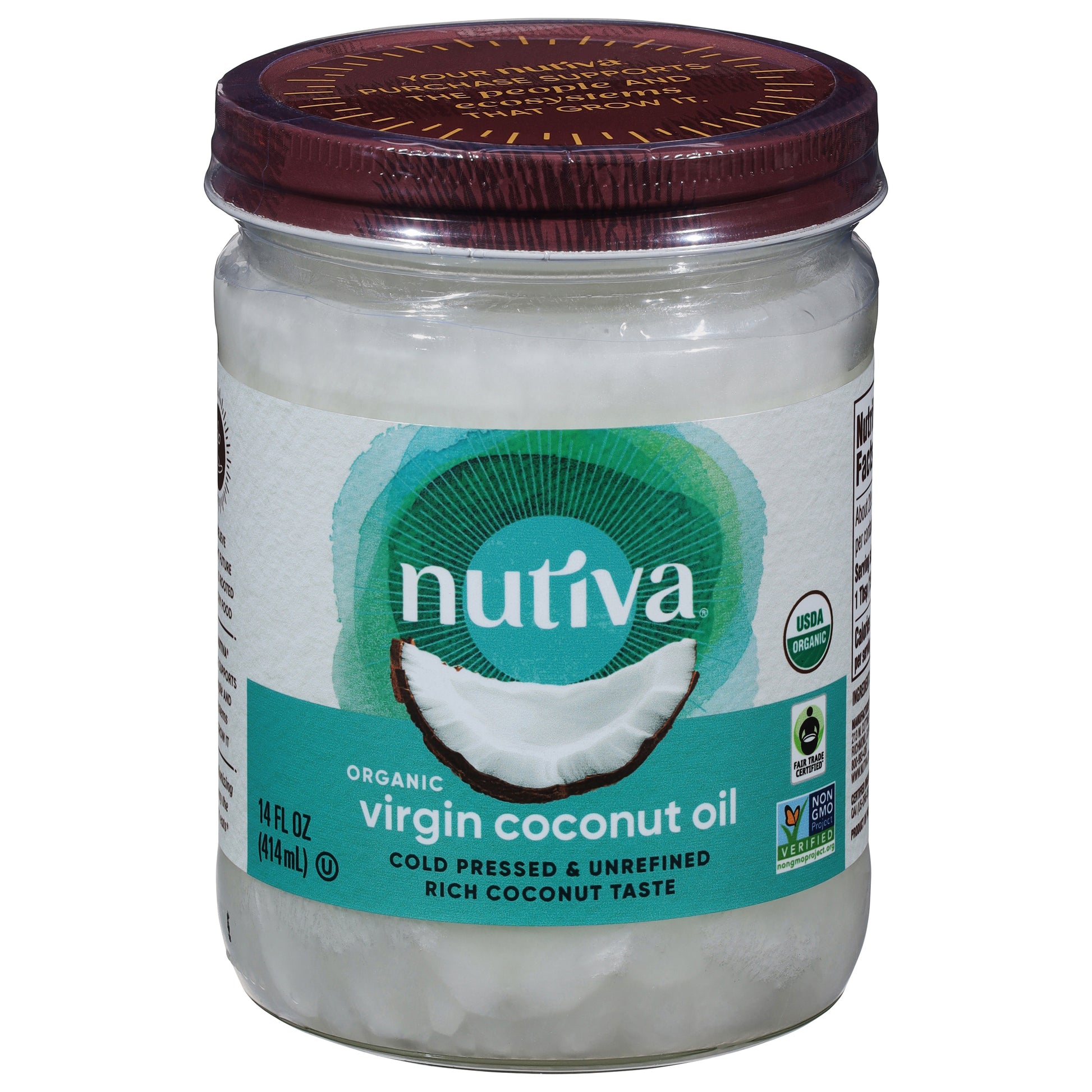 Nutiva Oil Coconut Virgin 14 FO (Pack Of 6)