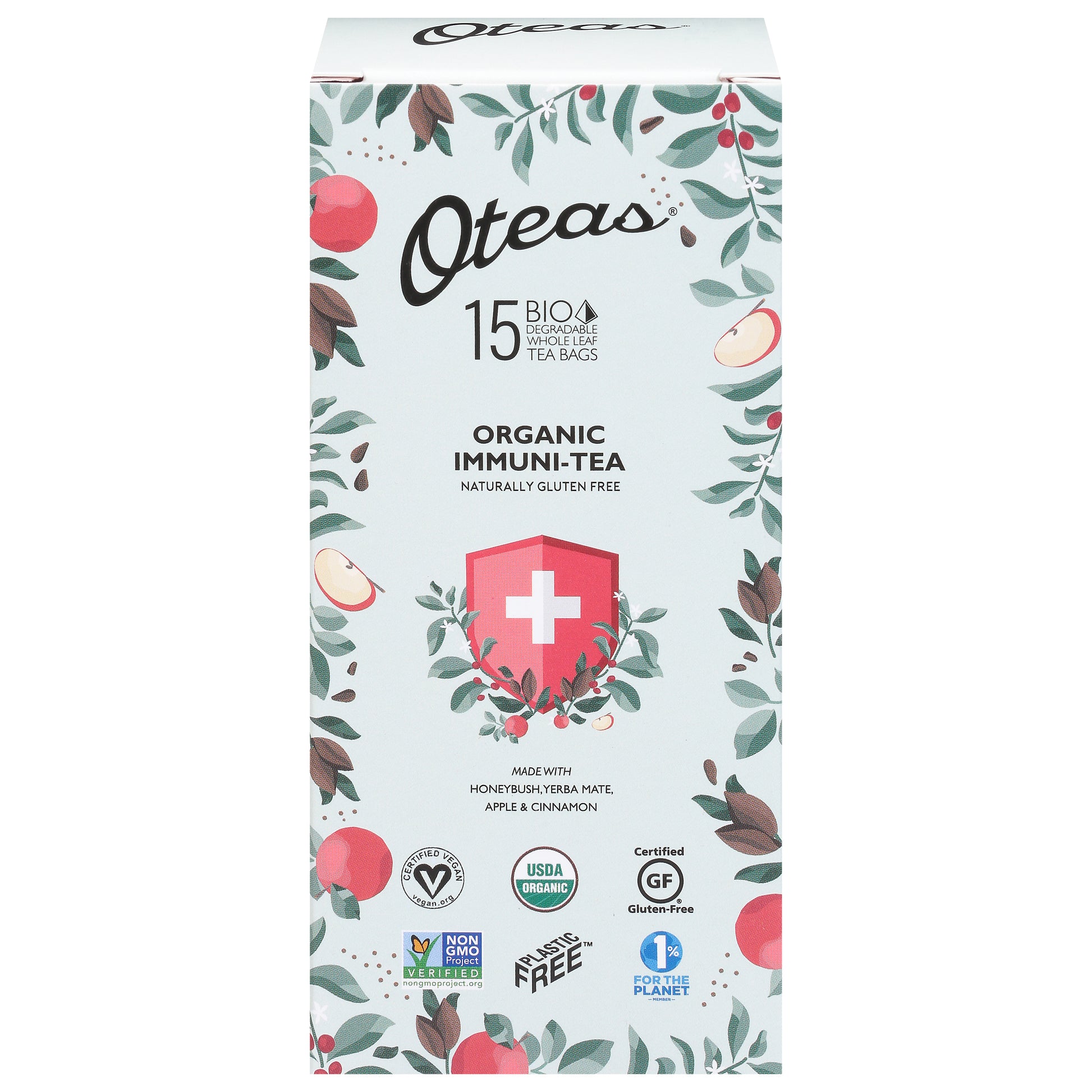 Oteas Organic Immuni-Tea 15 Pieces (Pack Of 6)