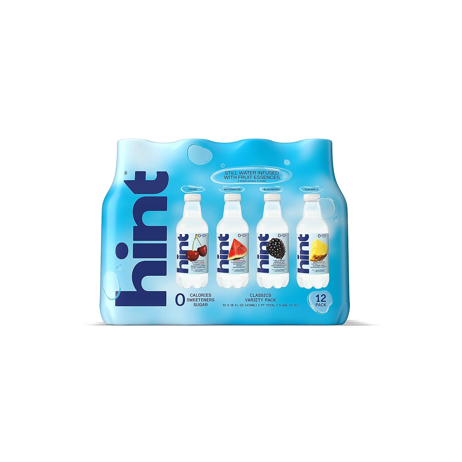 HINT (Pack of 2) Hint Water Blue Variety 192 Fl Oz