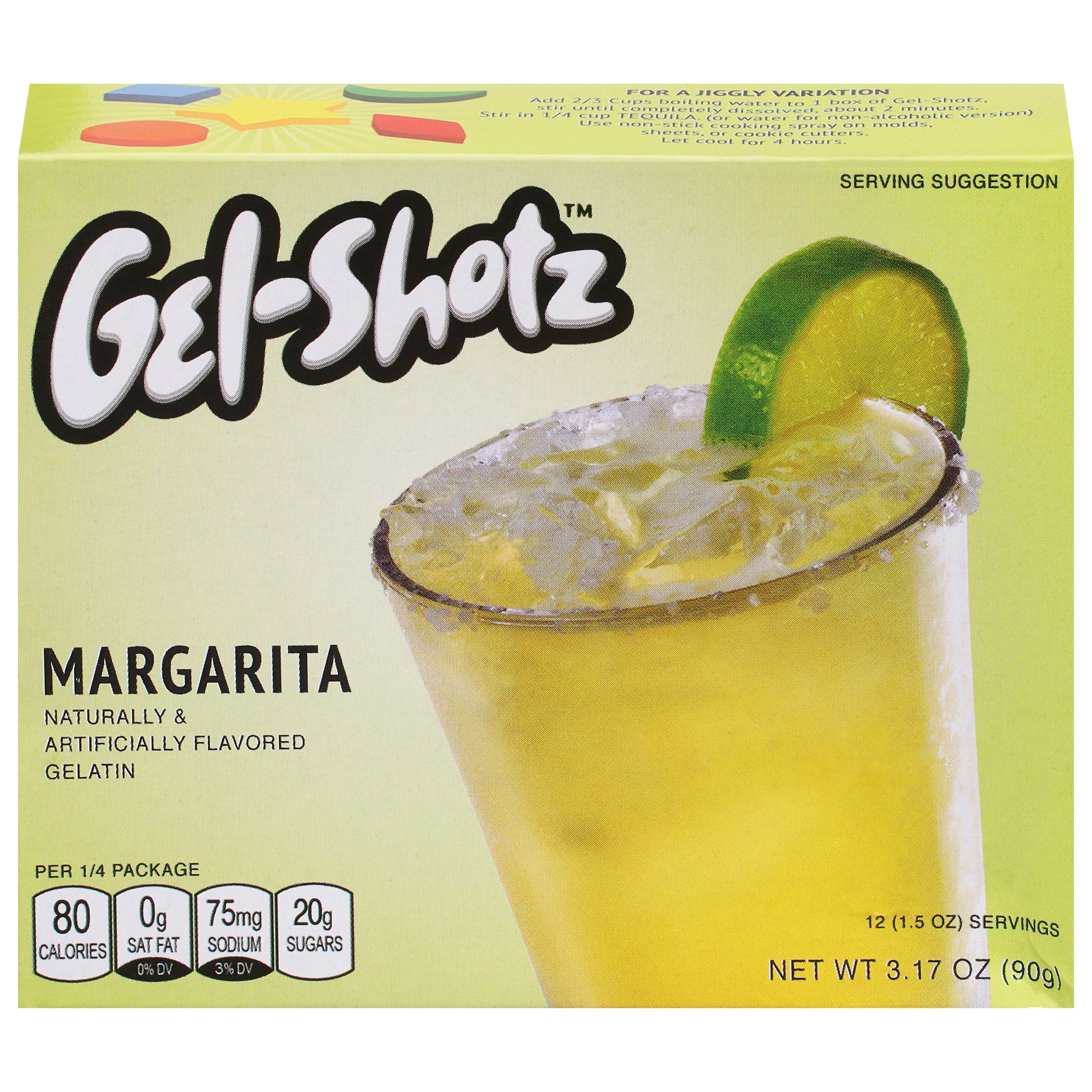Gel Shotz Margarita Gel Shotz 3.17 Oz (Pack Of 12)