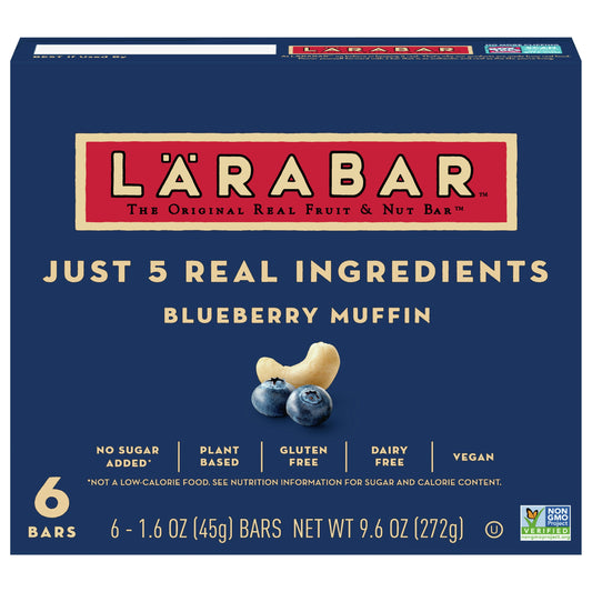 Larabar Bar Bluberry Muffin 6 Pieces 9.6 Oz Pack of 8