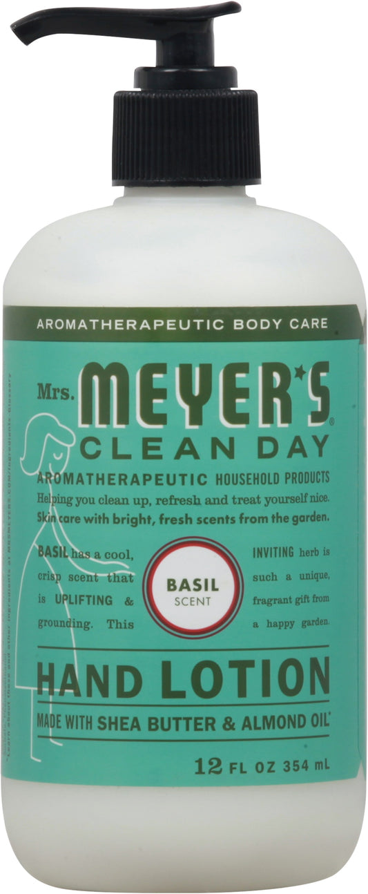 Mrs Meyers Clean Day Lotion Hand Basil 12 Fl Oz (Pack of 6)