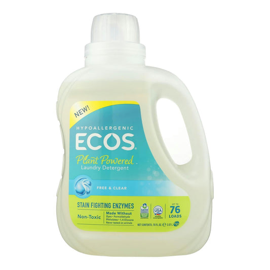 Ecos - Laundry Detergent Free & Clear 70 fl. oz (Pack of 4)