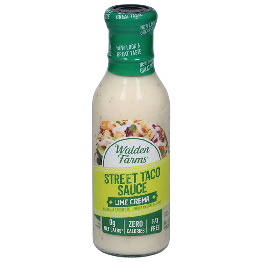 Walden Farms Sauce Street Taco Lime Crem 12 FO (Pack of 6)