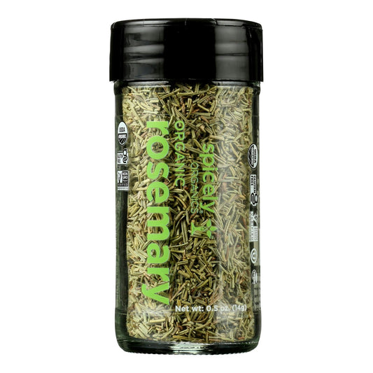 Spicely Organic Spices Rosemary Whole Glass Jar 0.5 Oz Pack of 3