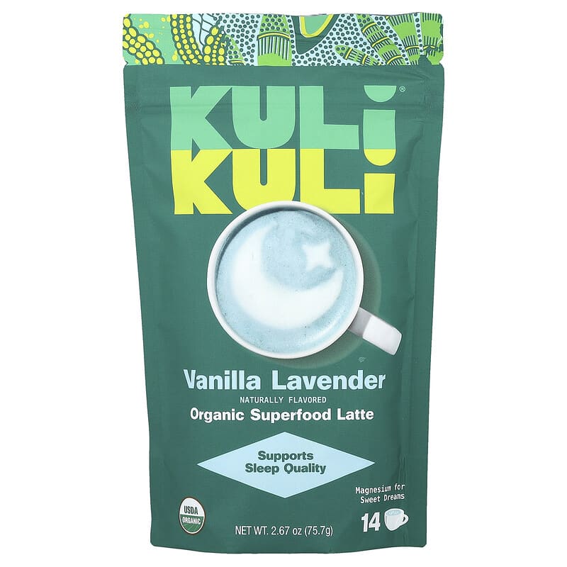 KULI KULI MO (Pack of 4) Kuli Kuli Mo Superfood Latte Vanilla Lavender Green Suppleme 2.67 Oz