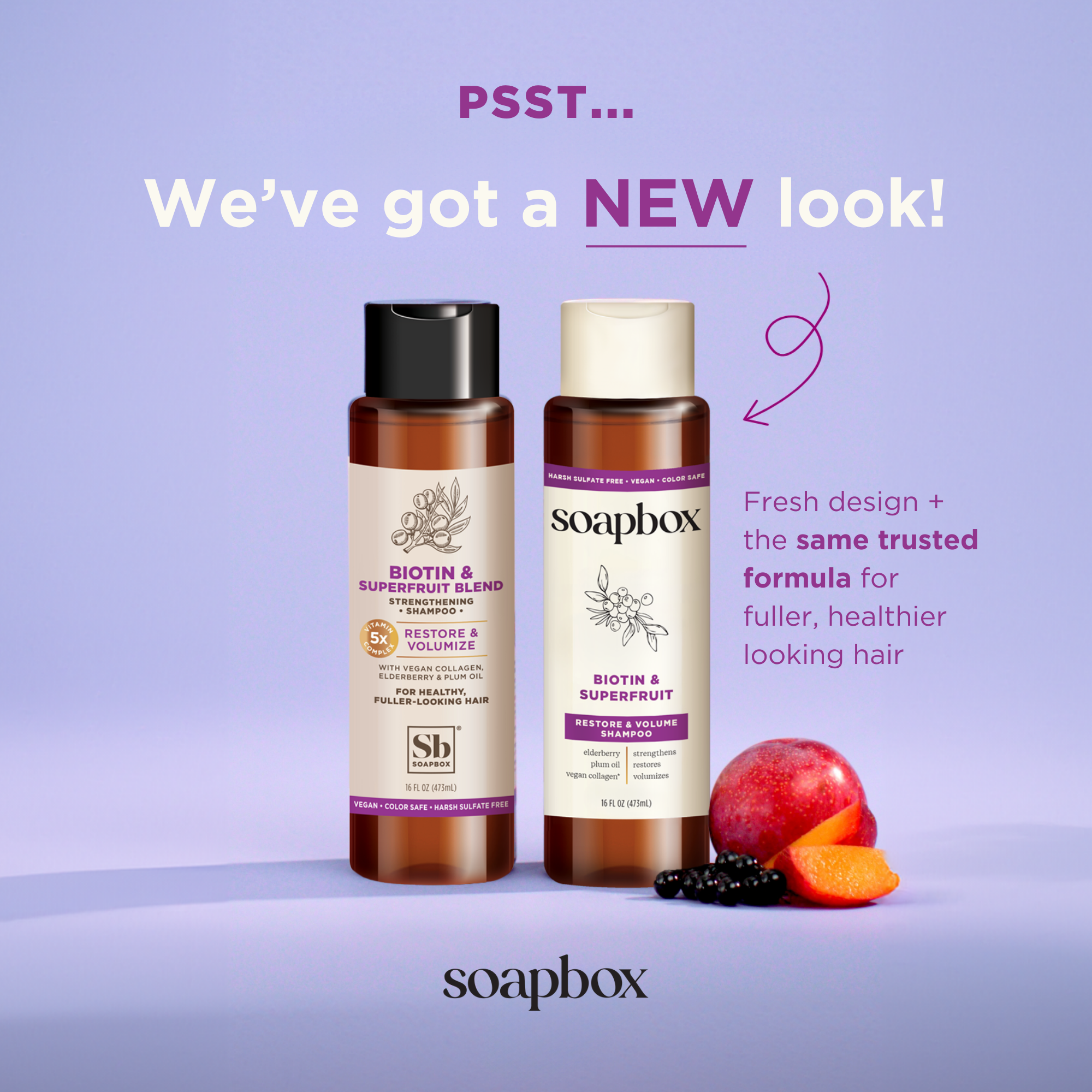 SOAPBOX (Pack of 7) Soapbox Biotin & Superfruit Shampoo 16 Fl Oz