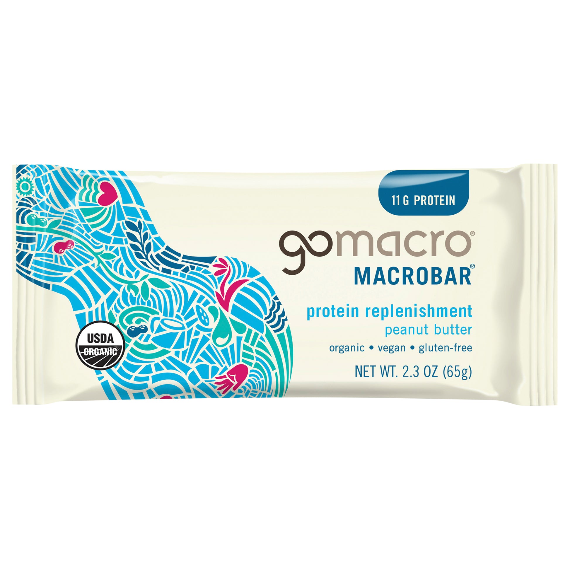 Gomacro Bar Peanut Butter 2.3 oz (Pack Of 12)