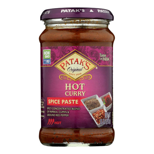 Patak's Curry Paste - Concentrated - Hot - 10 oz (Pack of 6)