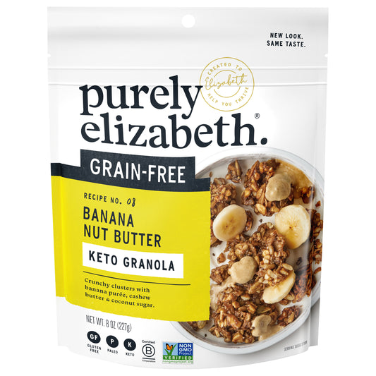 Purely Elizabeth Granola Grain Free Banana Nut Butter 8 oz (Pack Of 6)