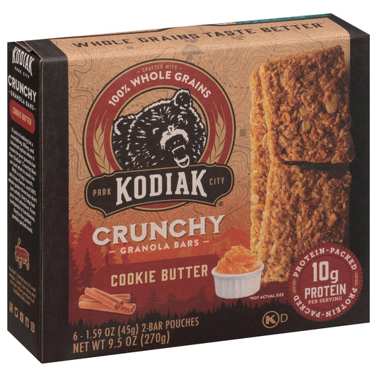 Kodiak Bar Granola Butter Cookie 9.5 Oz (Pack Of 12)