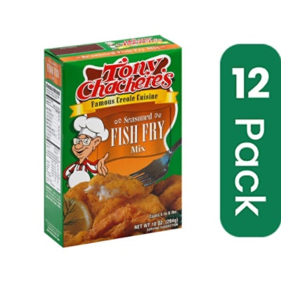 Tony Chacheres Mix Fish Fry Seasoned 10 oz (Pack of 12)
