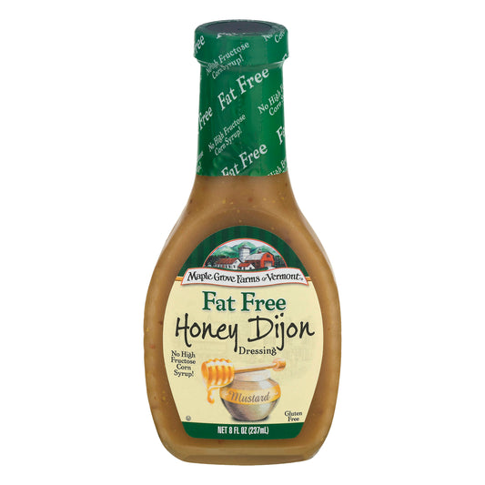 Maple Grove Dressing Fat free Honey Dijon 8 oz (Pack of 6)
