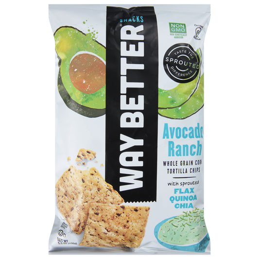 Way Better Snacks Chip Tortilla Avocado Ranch 5.5 oz (Pack Of 12)