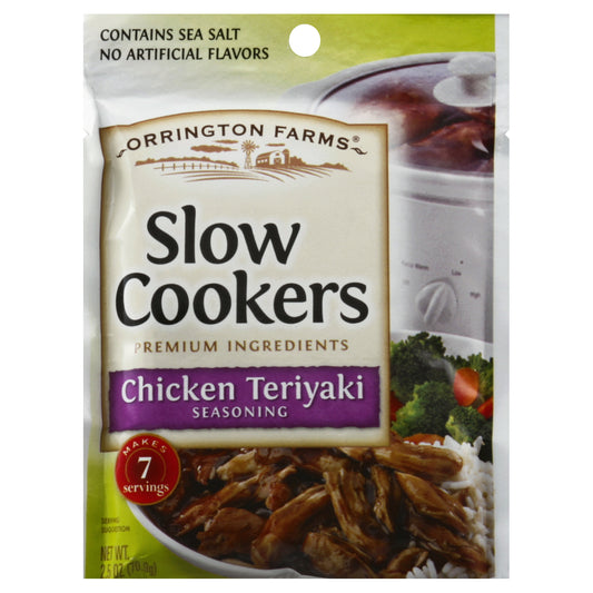 Orrington Farms Mix Chicken Tryaki Slow Cooker 2.5 oz (Pack Of 12)