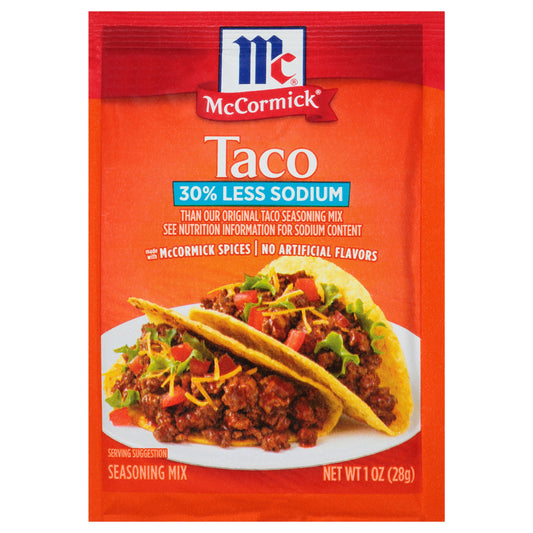 Mc Cormick Seasoning Taco Mix Mild 1 Oz Pack of 12