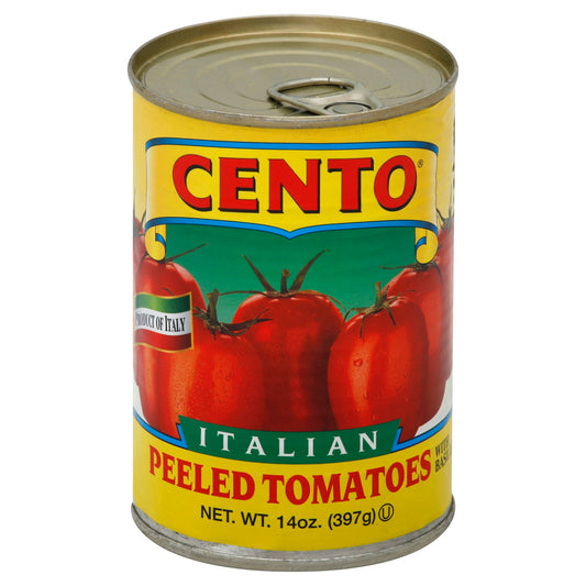 Cento Tomato Whole Peeled Italian 14 Oz Pack of 12
