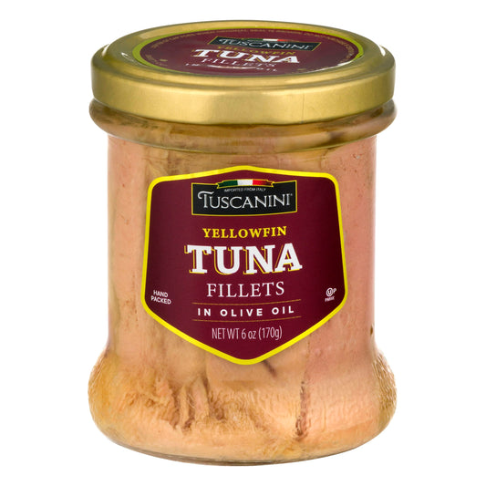 Tuscanini Tuna Filet Olive Oil Jar 6 Oz (Pack of 12)