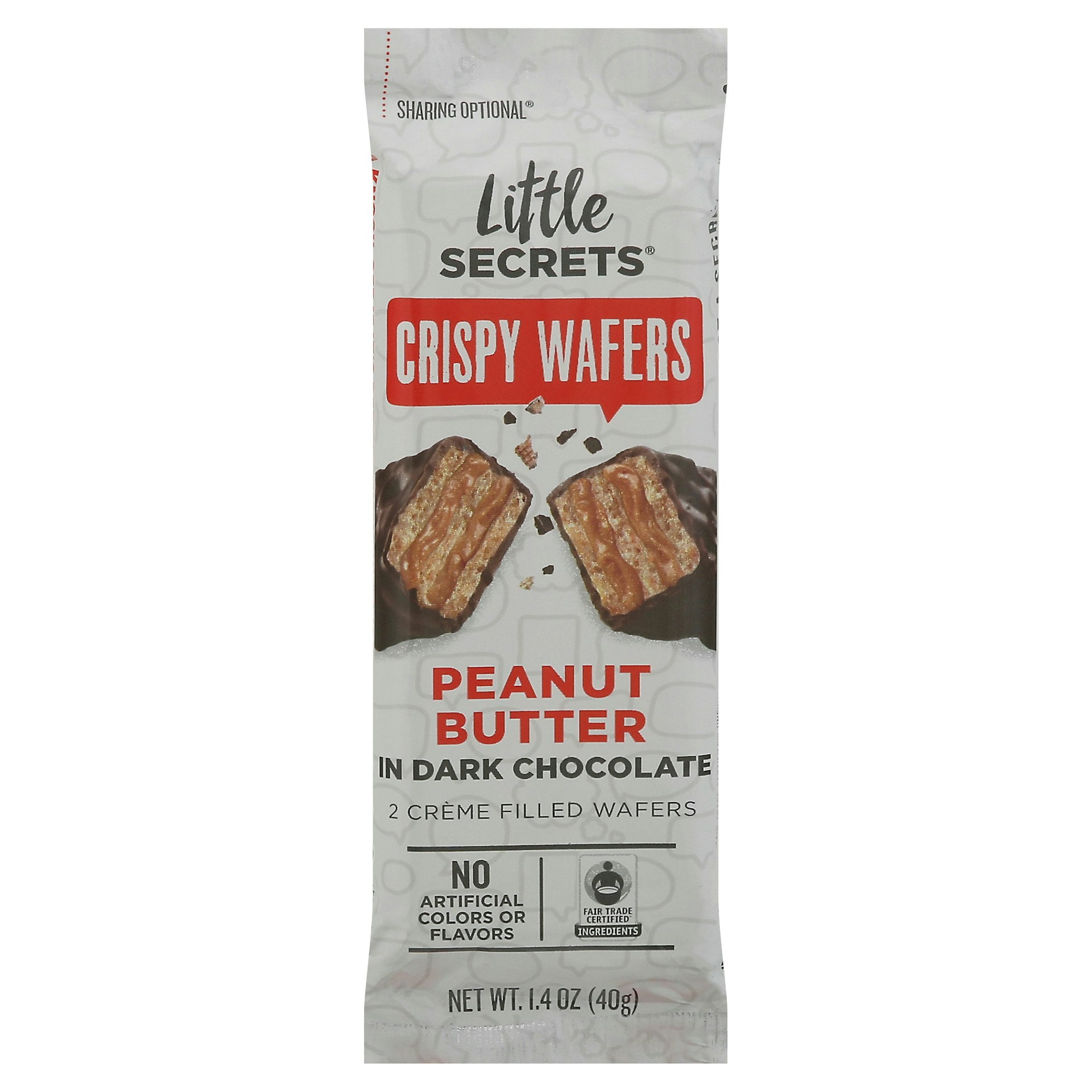 Little Secrets Llc Wafer Dark Chocolate Peanut Butter