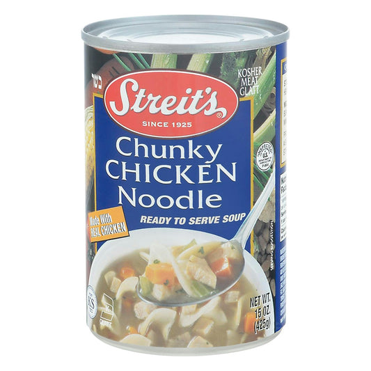 Streits Soup Ready To Serve Chunky Chicken Noodle 15 Oz (Pack of 6)