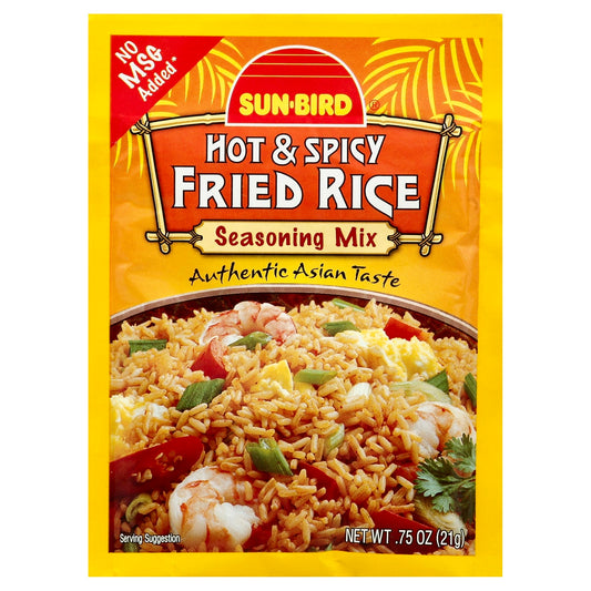 Sunbird Mix Seasoning Fried Rice Hot Spicy 0.75 Oz (Pack of 24)