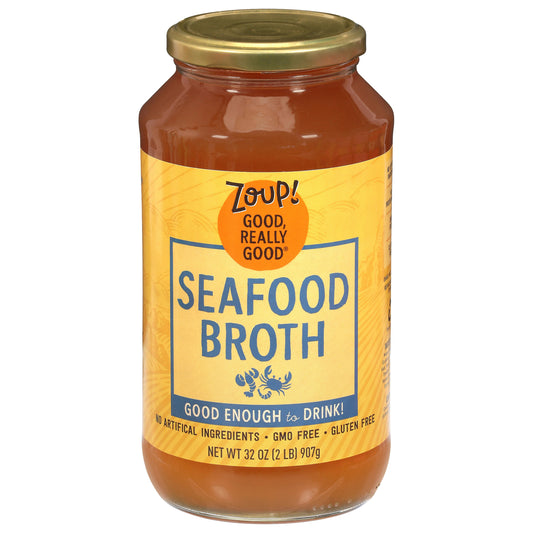 Zoup Good Really Broth Seafood 32 oz (Pack of 6)