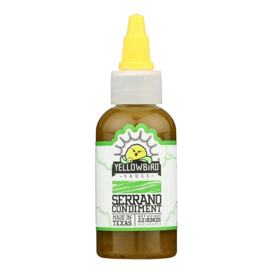Yellowbird Sauce Condiment Serrano 2.2 Oz Pack of 12