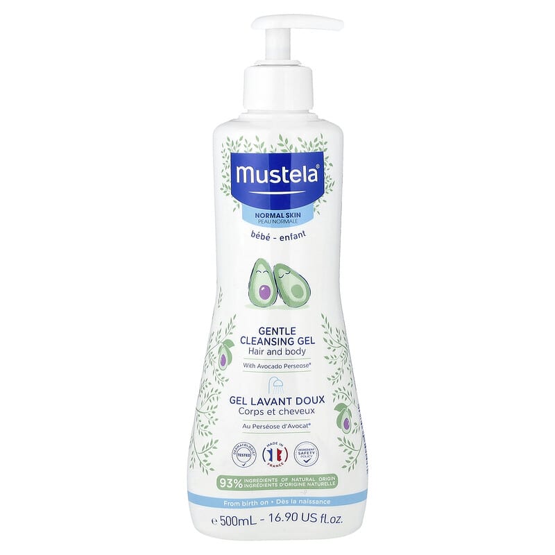 MUSTELA (Pack of 3) Mustela Gel Gentle Cleansing Baby Wash 16.9 Fl Oz