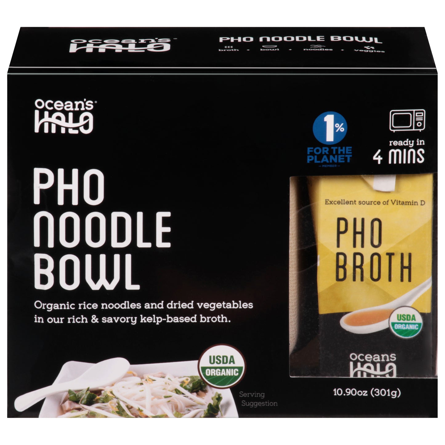 Oceans Halo Noodle Pho Bowl 10 oz (Pack Of 6)
