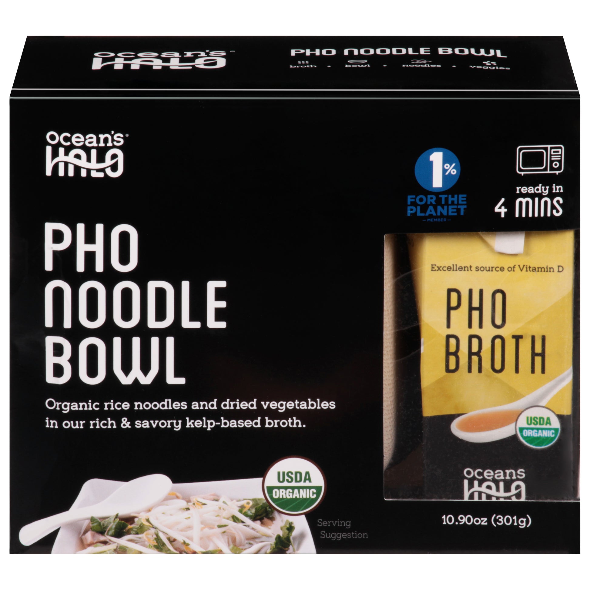 Oceans Halo Noodle Pho Bowl 10 oz (Pack Of 6)