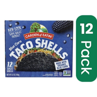 Garden of Eatin' Blue Corn Taco Shells - Blue Corn 5.5 Oz (Pack of 12)