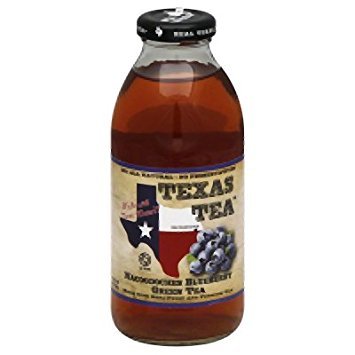 TEXAS TEA (Pack of 24) Texas Tea Green Tea Blueberry RTD Beverage 16 Fl Oz