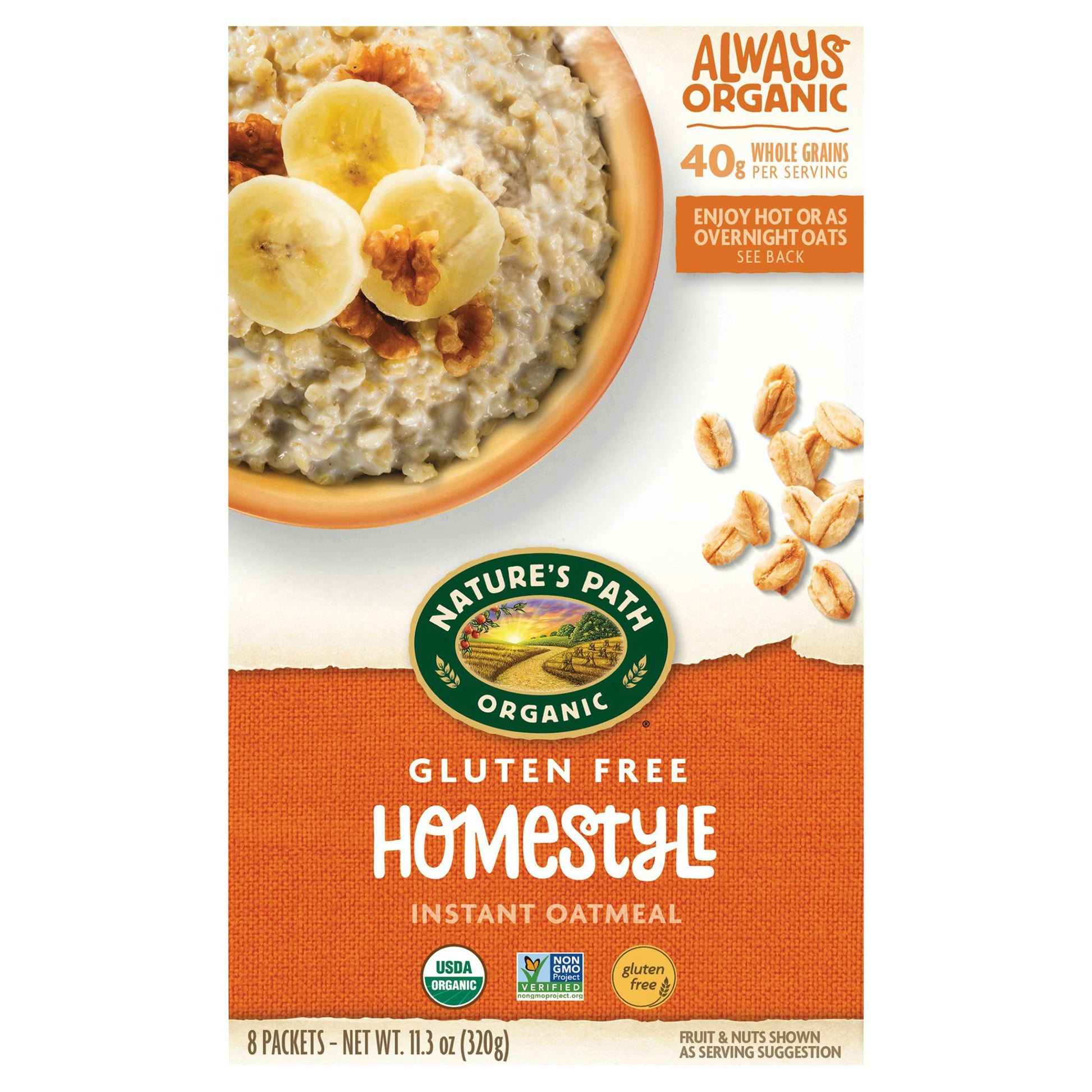 Natures Path Cereal Hot Homestyle Organic 11.3 Oz (Pack of 6)