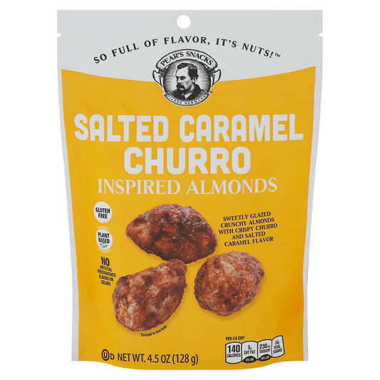 Pears Snacks Almonds Salted Caramel Churro 4.5 Oz (Pack Of 6)