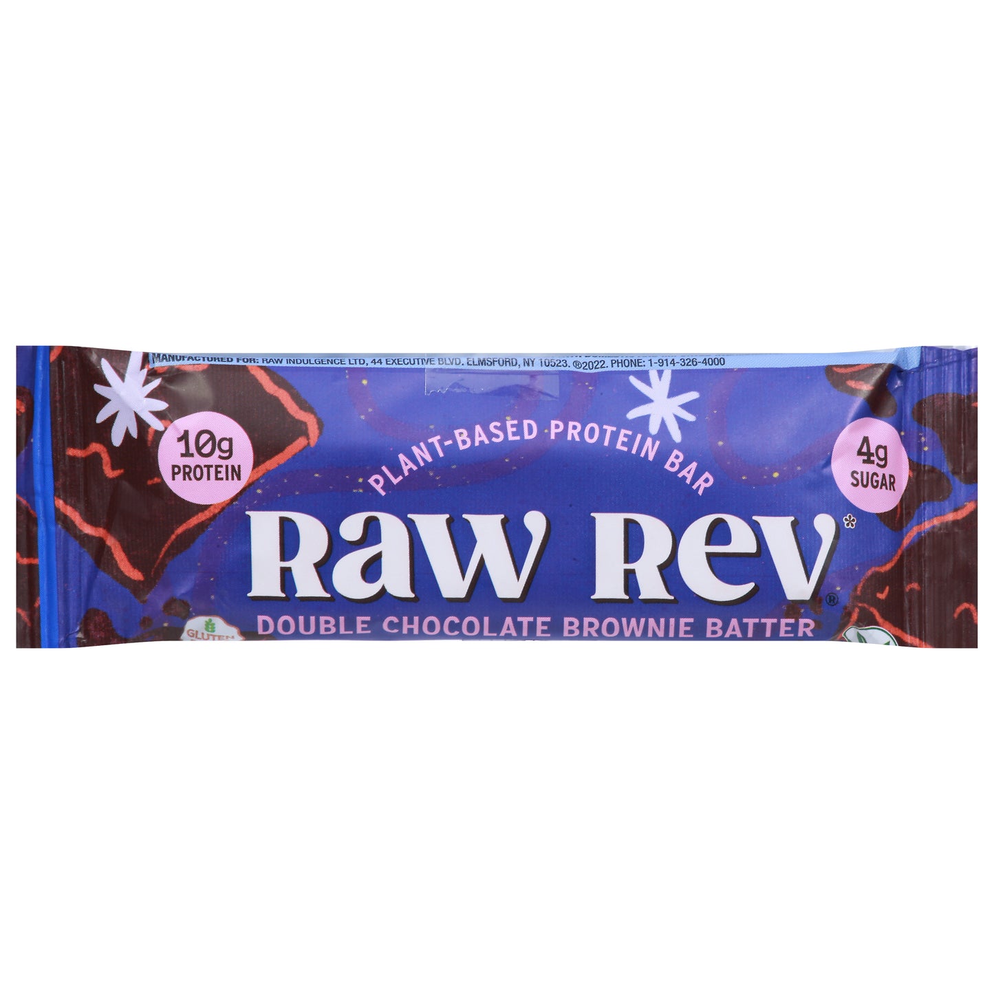 Raw Rev Bar Protein Glo Chocolate Brownie 1.6 oz (Pack Of 12)