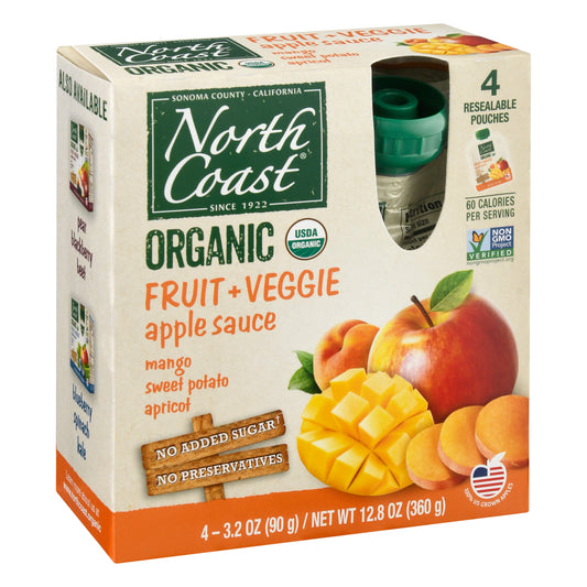 North Coast Poch Apple Sweet Potato Mango Organic 4 Ea (Pack Of 6)