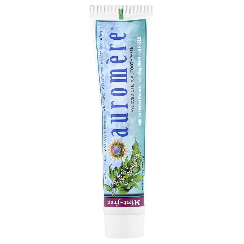 AUROMERE (Pack Of 8) Auromere Mint Free Toothpaste 4.16 Oz