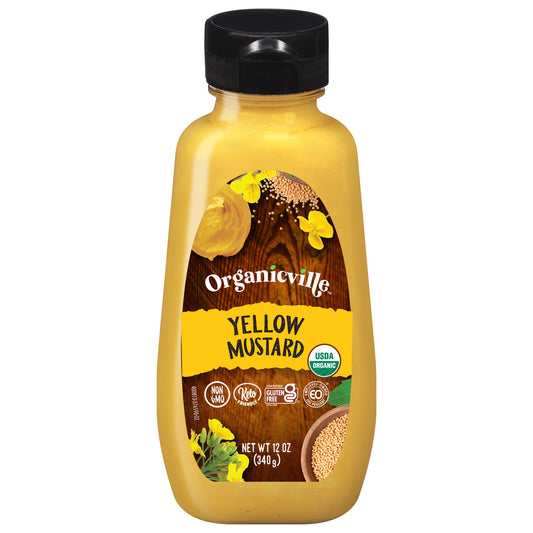 Organicville Mustard Yellow Organic 12 Oz (Pack Of 12)