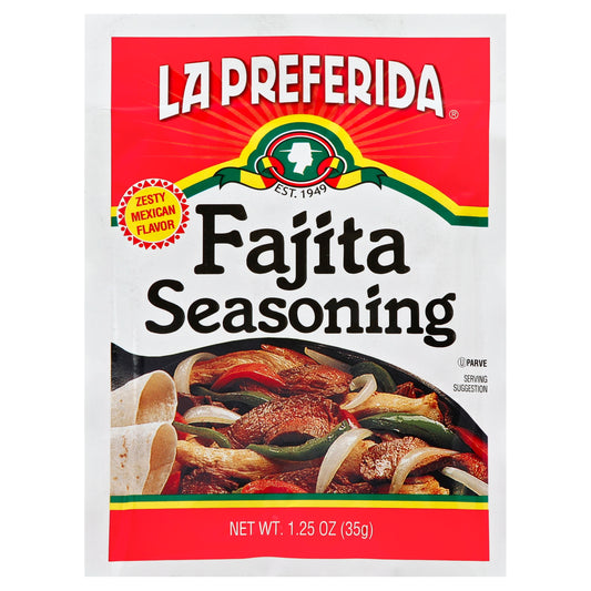La Preferida Seasoning Fajita 1.25 Oz (Pack Of 24)