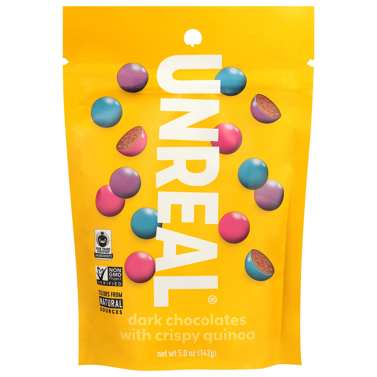 Unreal Chocolate Dark Crispy Qunoa 5 oz (Pack Of 6)