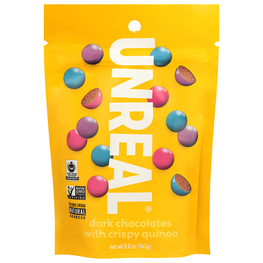 Unreal Chocolate Dark Crispy Qunoa 5 oz (Pack Of 6)