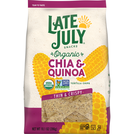 Late July Chip Tort Chia and Quinoa 10.1 oz (Pack Of 9)