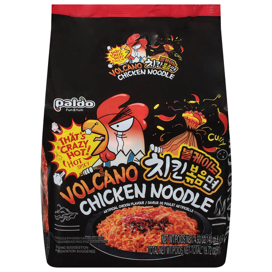 Paldo Noodles Volcano 24.65 oz (Pack Of 4)