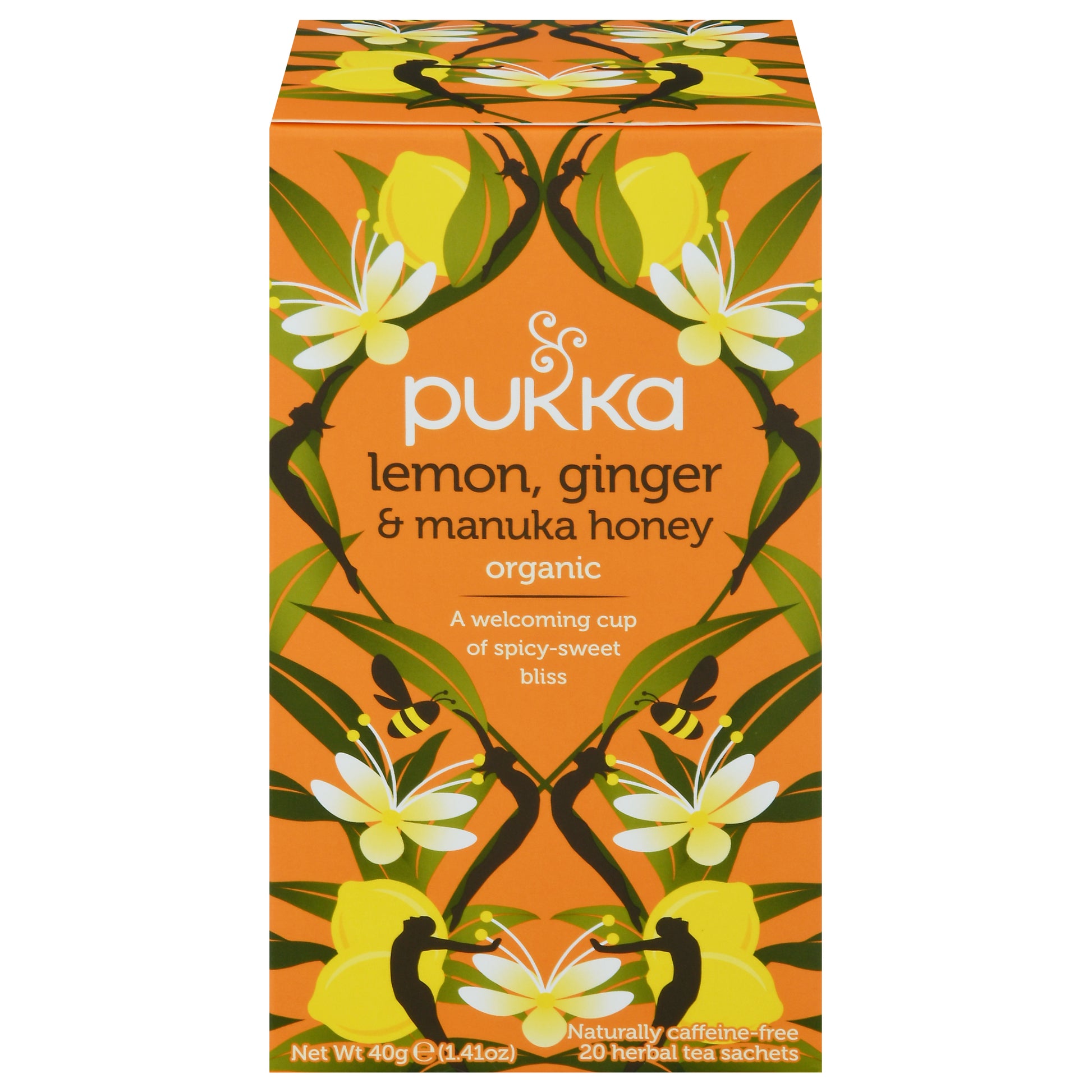 Pukka Herbs Tea Herbal Lemon Ginger Honey 20 Bag (Pack Of 4)