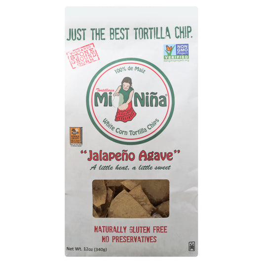 Mi Nina Tortilla Chip Jalapeno Agave 12 oz (Pack Of 9)