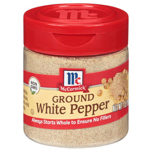 Mc Cormick Spice White Peper Ground 1 Oz Pack of 6