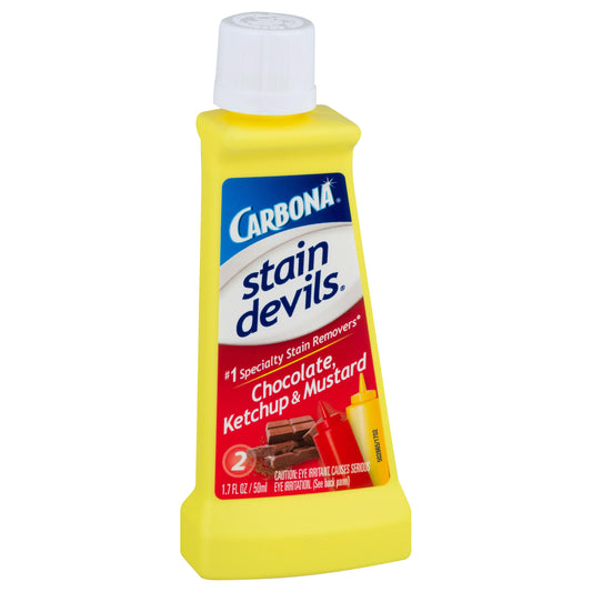 Carbona Stain Devils Stain Remover Chocolate Ketchup & Mustard Bottle - 1.7 Fl. oz (Pack of 6)