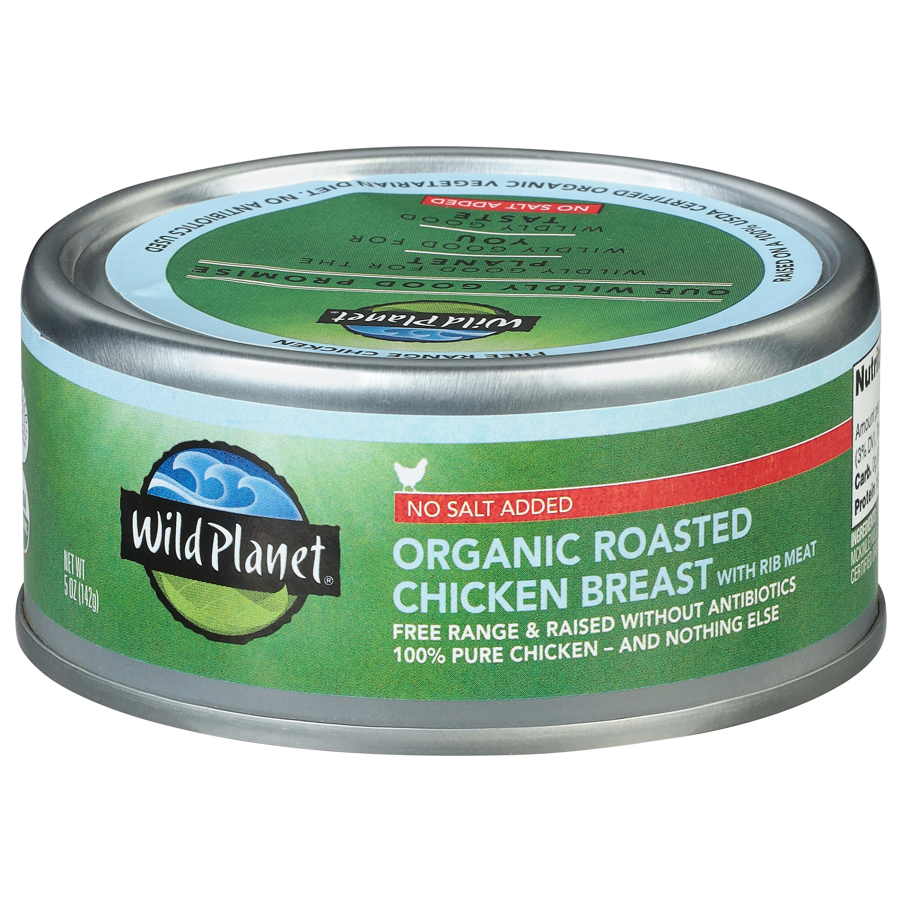 Wild Planet Organic Roasted Chicken Breast - No Salt Added
