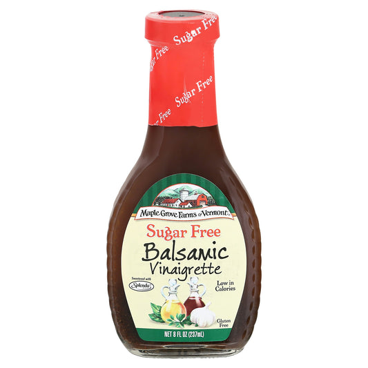 Maple Grove Dressing Sugar free Vinaigrette Balsamic 8 Oz (Pack of 6)